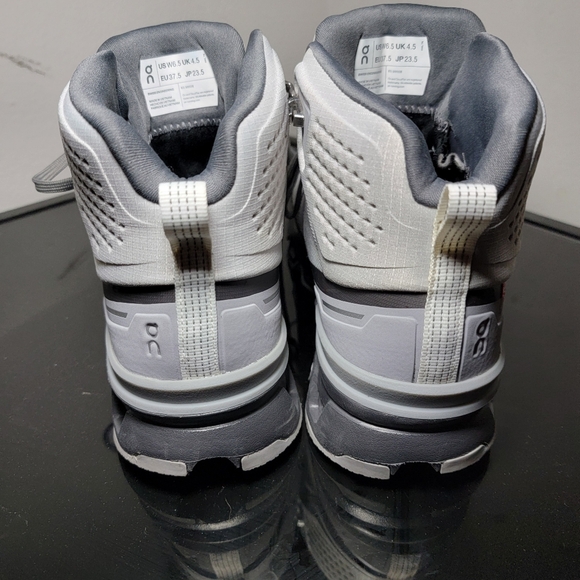 On Running Cloudrock 2 Waterproof Hiking Boots Grey Womens 6.5 EUC - Picture 9 of 10